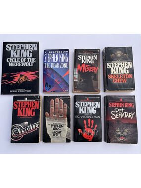 Lot Of 8 Stephen King Paperback Novels Books First Signet Printings *READ US/CA